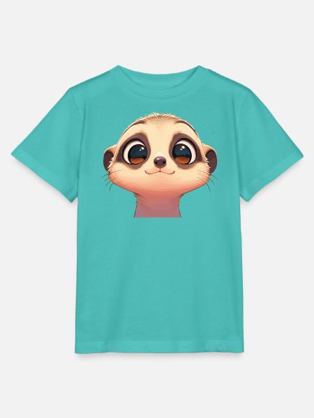 Meerkat Erdmännchen - Stanley/Stella Kinder T-Shirt MINI CREATOR - Poolblau