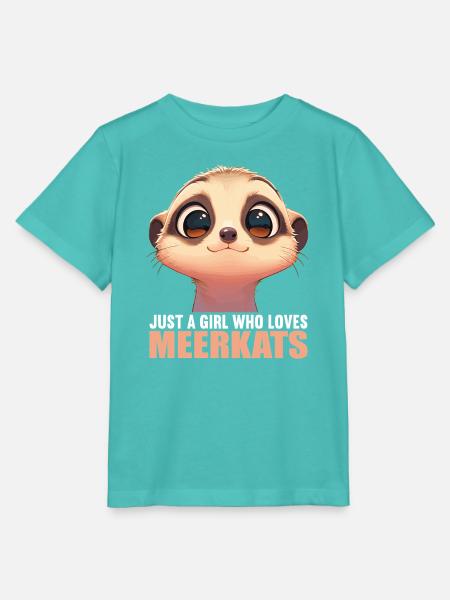 Meerkat Erdmännchen - Stanley/Stella Kinder T-Shirt MINI CREATOR  - Poolblau