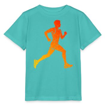 Marathonlaufen Geschenkidee für ein Marathonläufer - Stanley/Stella Kinder T-Shirt MINI CREATOR  - Poolblau - Vorne