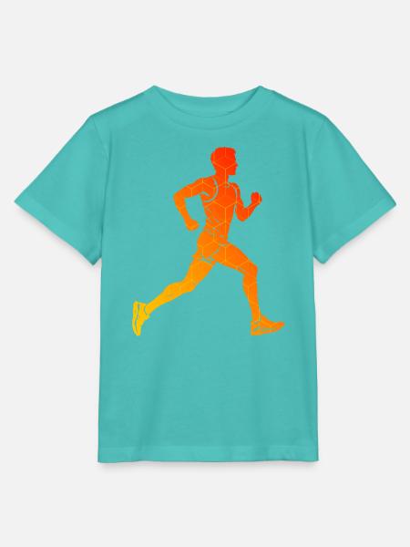 Marathonlaufen Geschenkidee für ein Marathonläufer - Stanley/Stella Kinder T-Shirt MINI CREATOR  - Poolblau