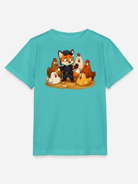 Fuchs Sicherheitsheld Hof - Stanley/Stella Kinder T-Shirt MINI CREATOR  - Poolblau