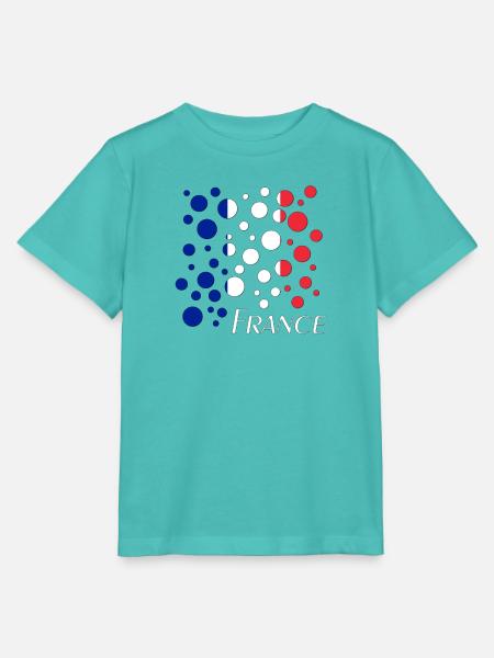 France Dot Spectrum - Stanley/Stella Kinder T-Shirt MINI CREATOR - Poolblau