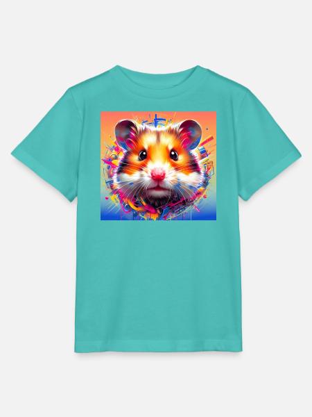 Hamster - Stanley/Stella Kinder T-Shirt MINI CREATOR  - Poolblau
