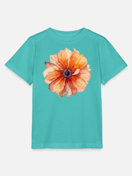 Blume - Stanley/Stella Kinder T-Shirt MINI CREATOR - Poolblau