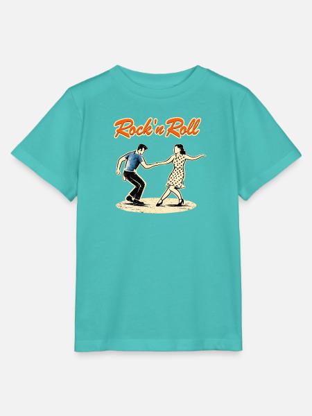 Rock'n'Roll Paartanz Retro - Stanley/Stella Kinder T-Shirt MINI CREATOR - Poolblau