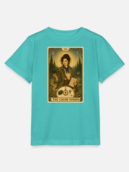 Cache-Sucherin | Outdoor-Schatzsuche Tarot - Stanley/Stella Kinder T-Shirt MINI CREATOR - Poolblau