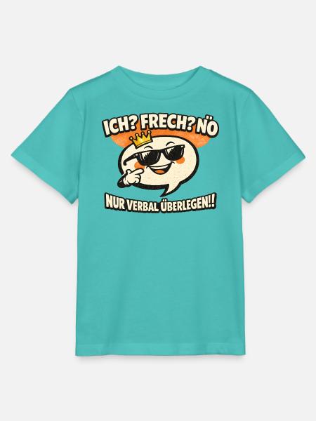 Königliches Frechsein Comic-Spruch - Stanley/Stella Kinder T-Shirt MINI CREATOR  - Poolblau