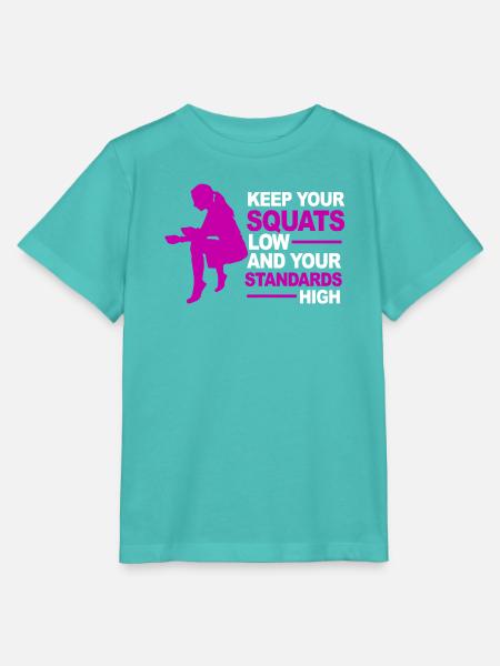 Kniebeugen Tief Standards Hoch - Stanley/Stella Kinder T-Shirt MINI CREATOR - Poolblau