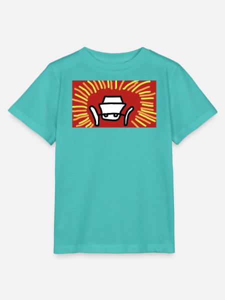Auto-Figur Sonnenstrahlen - Stanley/Stella Kinder T-Shirt MINI CREATOR  - Poolblau