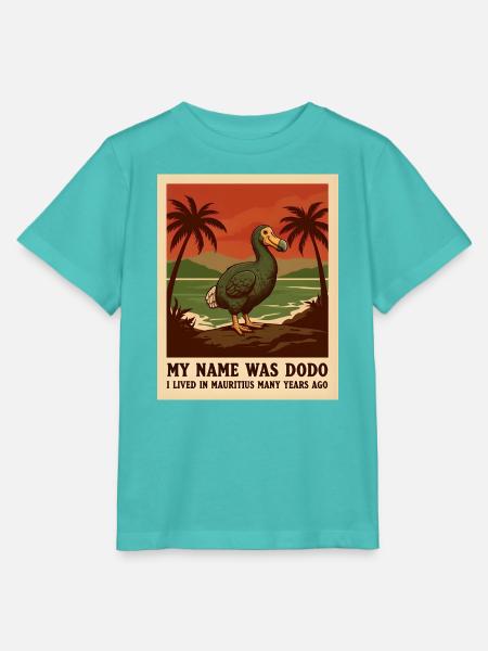 Dodo, extinct  bird from Mauritius - Stanley/Stella Kinder T-Shirt MINI CREATOR  - Poolblau
