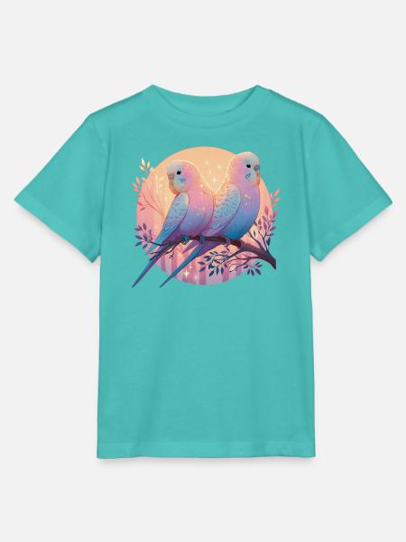 Wellensittiche - Stanley/Stella Kinder T-Shirt MINI CREATOR - Poolblau