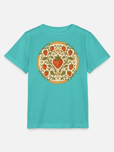 Strawberry Vines Vines Vina-Medaillon - Stanley/Stella Kinder T-Shirt MINI CREATOR - Poolblau