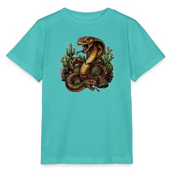 Desert cobra and its companion - Stanley/Stella MINI CREATOR Kids’ T-Shirt - pool blue - Front