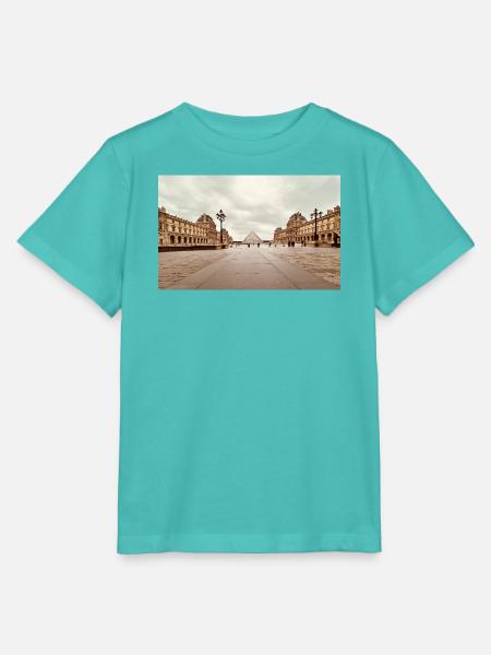 Louvre-Pyramide auf dem Platz - Stanley/Stella Kinder T-Shirt MINI CREATOR - Poolblau
