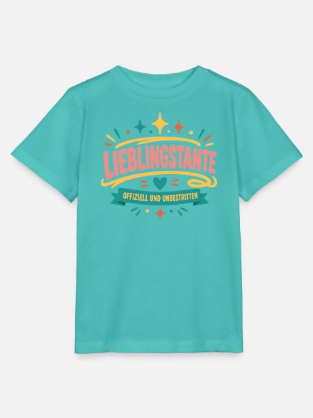 Lieblingstante Offiziell - Stanley/Stella Kinder T-Shirt MINI CREATOR - Poolblau