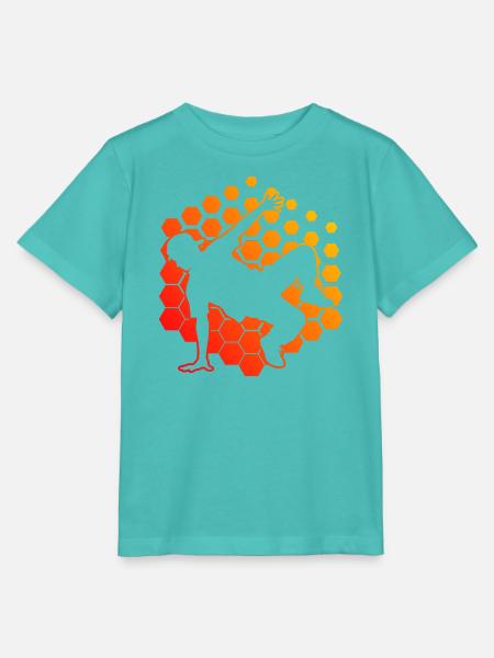 Geschenkidee für einen Breakdancer mit Breakdance - Stanley/Stella Kinder T-Shirt MINI CREATOR - Poolblau