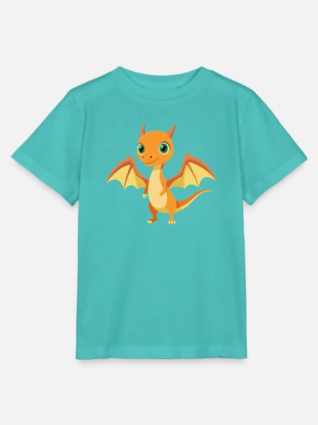 Pterodaktylus - Stanley/Stella Kinder T-Shirt MINI CREATOR  - Poolblau