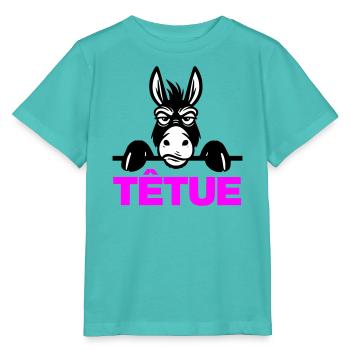 Hartnäckig - Stanley/Stella Kinder T-Shirt MINI CREATOR  - Poolblau - Vorne