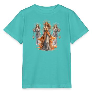 Die Drei Moiren – Griechische Mythologie - Stanley/Stella Kinder T-Shirt MINI CREATOR  - Poolblau - Vorne
