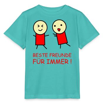 Beste Freunde Für Immer Duo - Stanley/Stella Kinder T-Shirt MINI CREATOR  - Poolblau - Vorne