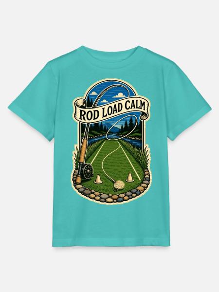 ROD LOAD CALM - Stanley/Stella Kinder T-Shirt MINI CREATOR - Poolblau