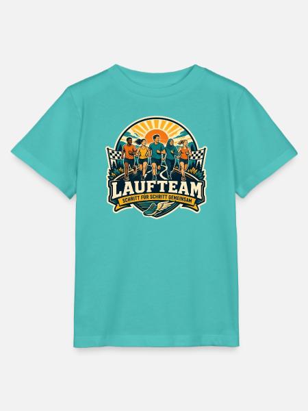 Laufteam – Schritt für Schritt gemeinsam - Stanley/Stella Kinder T-Shirt MINI CREATOR  - Poolblau