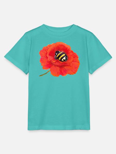 Bumblebee süße Hummel  - Stanley/Stella Kinder T-Shirt MINI CREATOR  - Poolblau