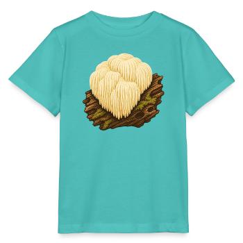 Igelstachelbart auf Totholz - Stanley/Stella Kinder T-Shirt MINI CREATOR  - Poolblau - Vorne