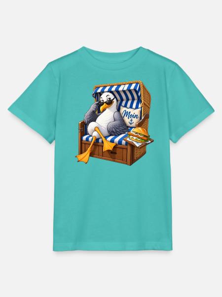 Strandvogel im Strandkorb - Stanley/Stella Kinder T-Shirt MINI CREATOR - Poolblau
