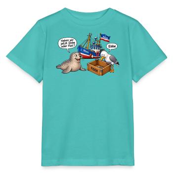 Ebbe oder Flut Hafenhumor - Stanley/Stella Kinder T-Shirt MINI CREATOR  - Poolblau - Vorne