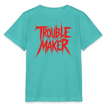Troublemaker Frechdachs Rabauke Geschwister Kinder - Stanley/Stella Kinder T-Shirt MINI CREATOR  - Poolblau - Vorne