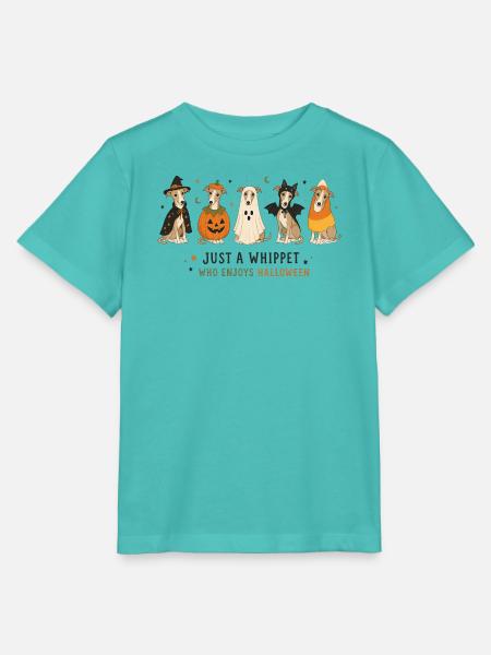 Whippet-Halloween-Crew - Stanley/Stella Kinder T-Shirt MINI CREATOR - Poolblau