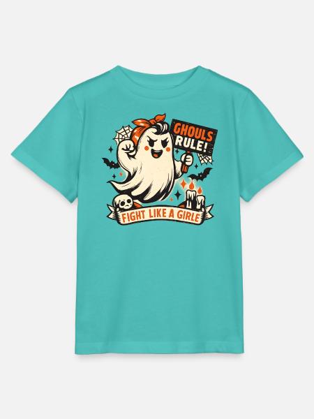 Geist Halloween Kämpferin - Stanley/Stella Kinder T-Shirt MINI CREATOR - Poolblau