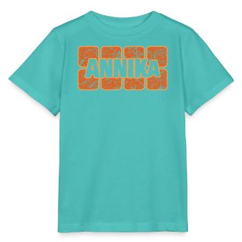 Weiblich Annika - Stanley/Stella Kinder T-Shirt MINI CREATOR  - Poolblau - Vorne