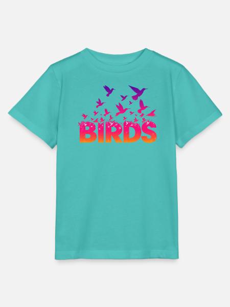 Vögel  - Stanley/Stella Kinder T-Shirt MINI CREATOR  - Poolblau