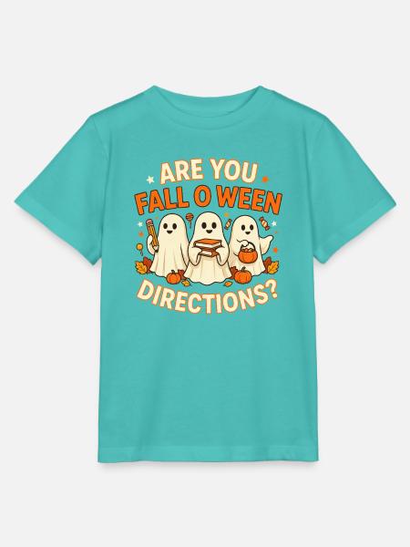 Halloween-Geistertrio mit Büchern - Stanley/Stella Kinder T-Shirt MINI CREATOR  - Poolblau