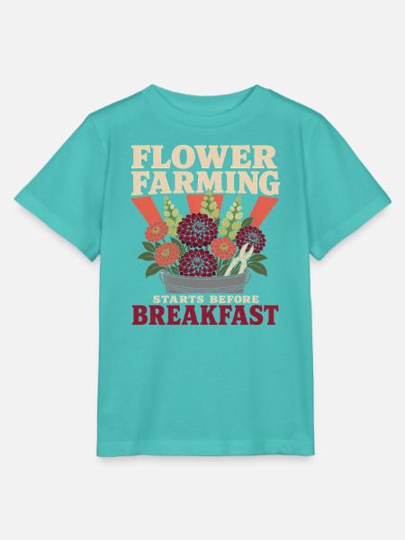 Blumenbauern Schnittblumenzüchter Blumenfarm - Stanley/Stella Kinder T-Shirt MINI CREATOR  - Poolblau