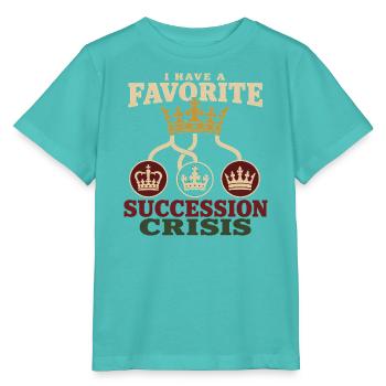 Britische Königsgeschichte Englische Monarchie - Stanley/Stella Kinder T-Shirt MINI CREATOR  - Poolblau - Vorne