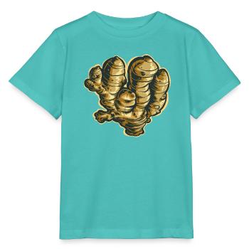 Ingwer - Stanley/Stella Kinder T-Shirt MINI CREATOR  - Poolblau - Vorne