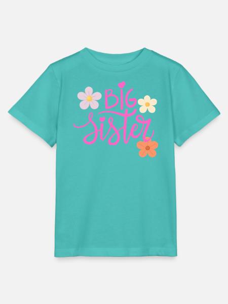 Big sister / Große Schwester T-Shirt - Stanley/Stella Kinder T-Shirt MINI CREATOR - Poolblau