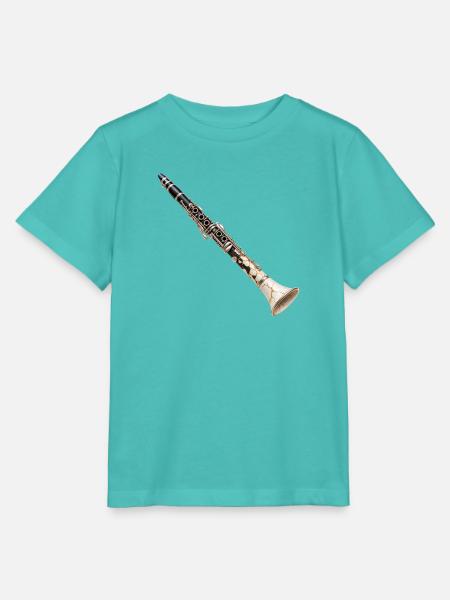 Porzellan-Crack-Klarinette - Stanley/Stella Kinder T-Shirt MINI CREATOR  - Poolblau