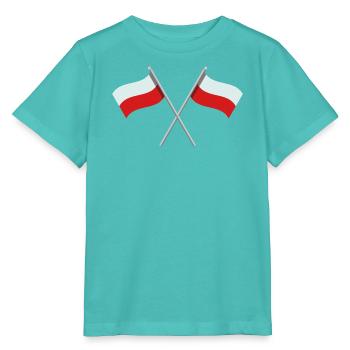 Polnische Flagge - Stanley/Stella Kinder T-Shirt MINI CREATOR  - Poolblau - Vorne