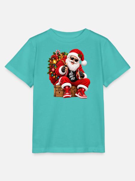 Weihnachtsmann - Stanley/Stella Kinder T-Shirt MINI CREATOR  - Poolblau