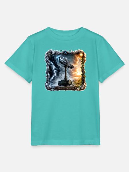 Wetterkontrolleur - Stanley/Stella Kinder T-Shirt MINI CREATOR - Poolblau