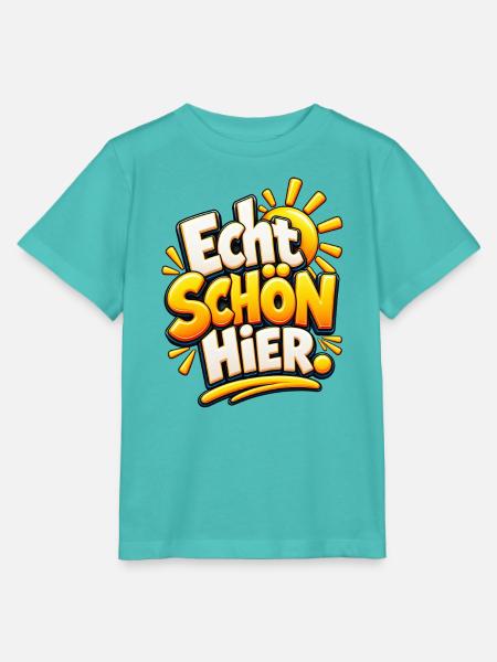 Echt Schön Hier Sonnenfreude - Stanley/Stella Kinder T-Shirt MINI CREATOR - Poolblau