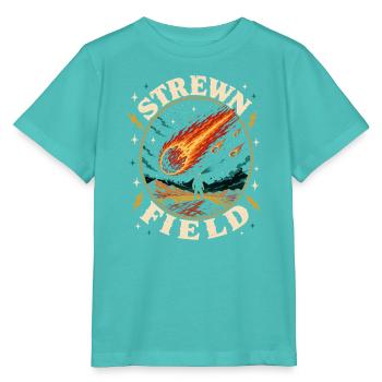  Gestreutes Feld Meteoritfall Feuerball - Stanley/Stella Kinder T-Shirt MINI CREATOR  - Poolblau - Vorne