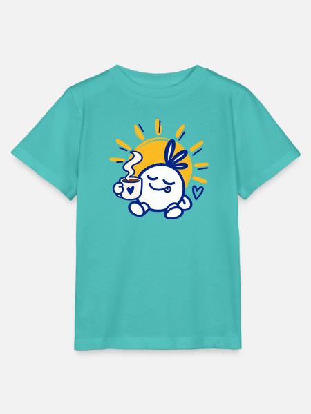 Sonniger Morgen – Kaffee Genuss Charakter - Stanley/Stella Kinder T-Shirt MINI CREATOR - Poolblau