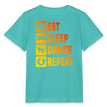 Streetdance Geschenkidee für eine Hip-Hop-Tänzerin - Stanley/Stella Kinder T-Shirt MINI CREATOR  - Poolblau - Vorne