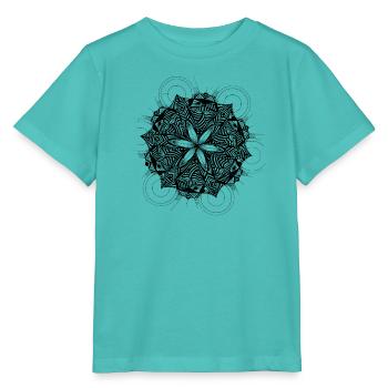 Mandala setzt Energie frei - Stanley/Stella Kinder T-Shirt MINI CREATOR  - Poolblau - Vorne