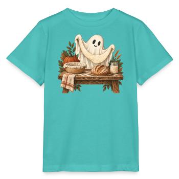 Herbstgeist am Erntetisch - Stanley/Stella Kinder T-Shirt MINI CREATOR  - Poolblau - Vorne
